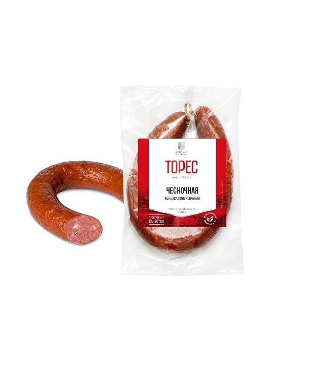 Чесночная п/к 350гр Торес