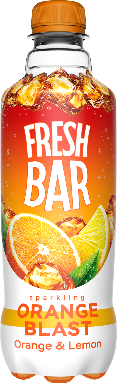 Fresh Bar апельсин и лимон напиток газированный 0,48л пэт