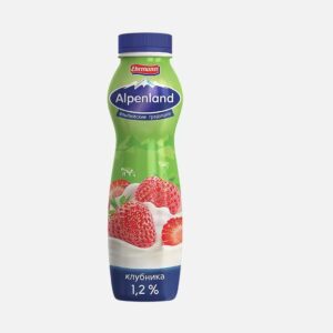 Альпенланд йогурт 1,2% клубника 290гр Эрман