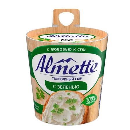 БЗМЖ Сыр Альметте с зеленью 150г