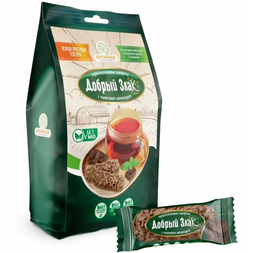 Добрый злак мулизлаковые конфеты с шоколадом ассорти вкусов 150гр
