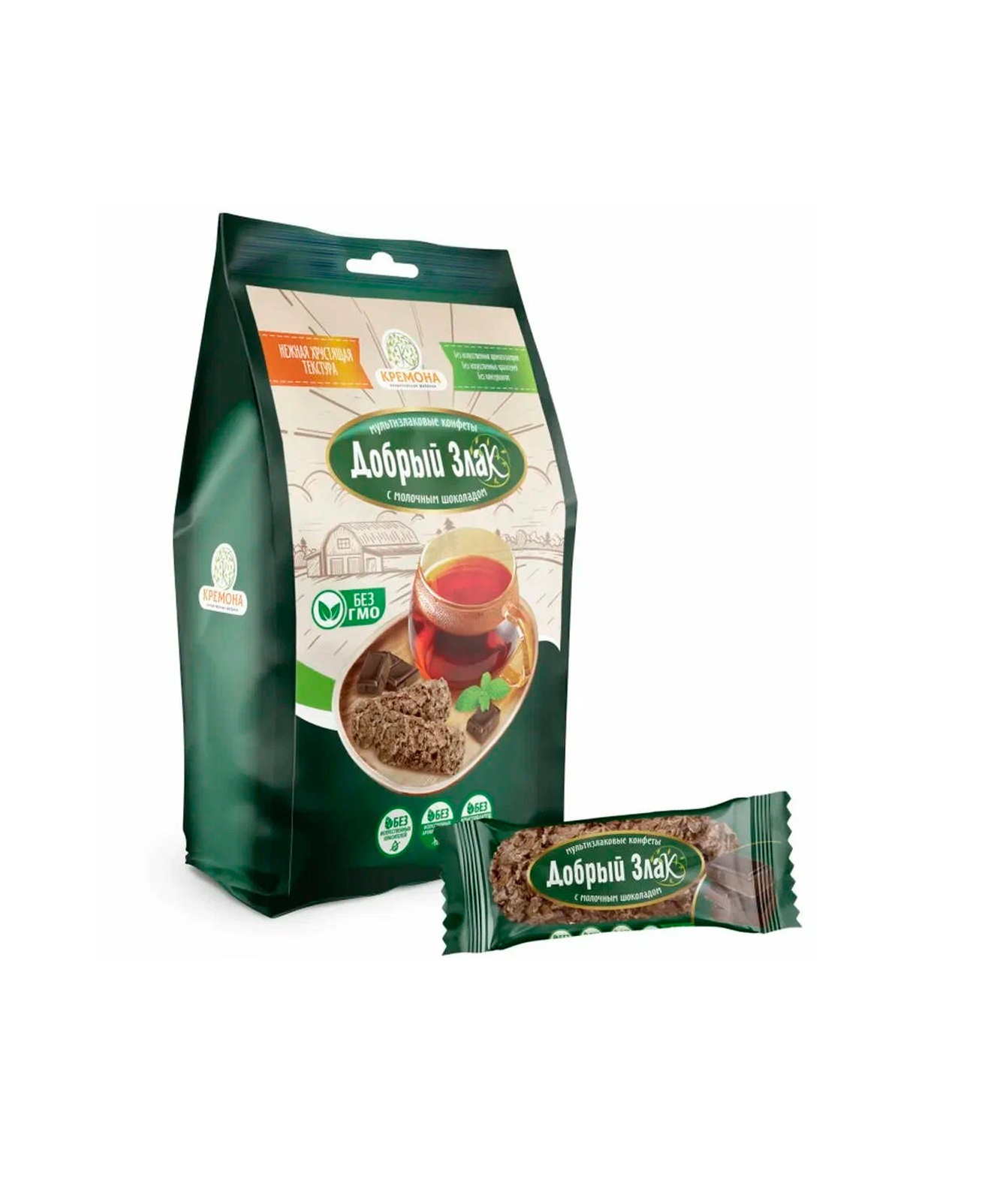 Добрый злак мулизлаковые конфеты с шоколадом ассорти вкусов 150гр