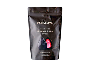 Patislove драже клубника в темном шоколаде 80гр
