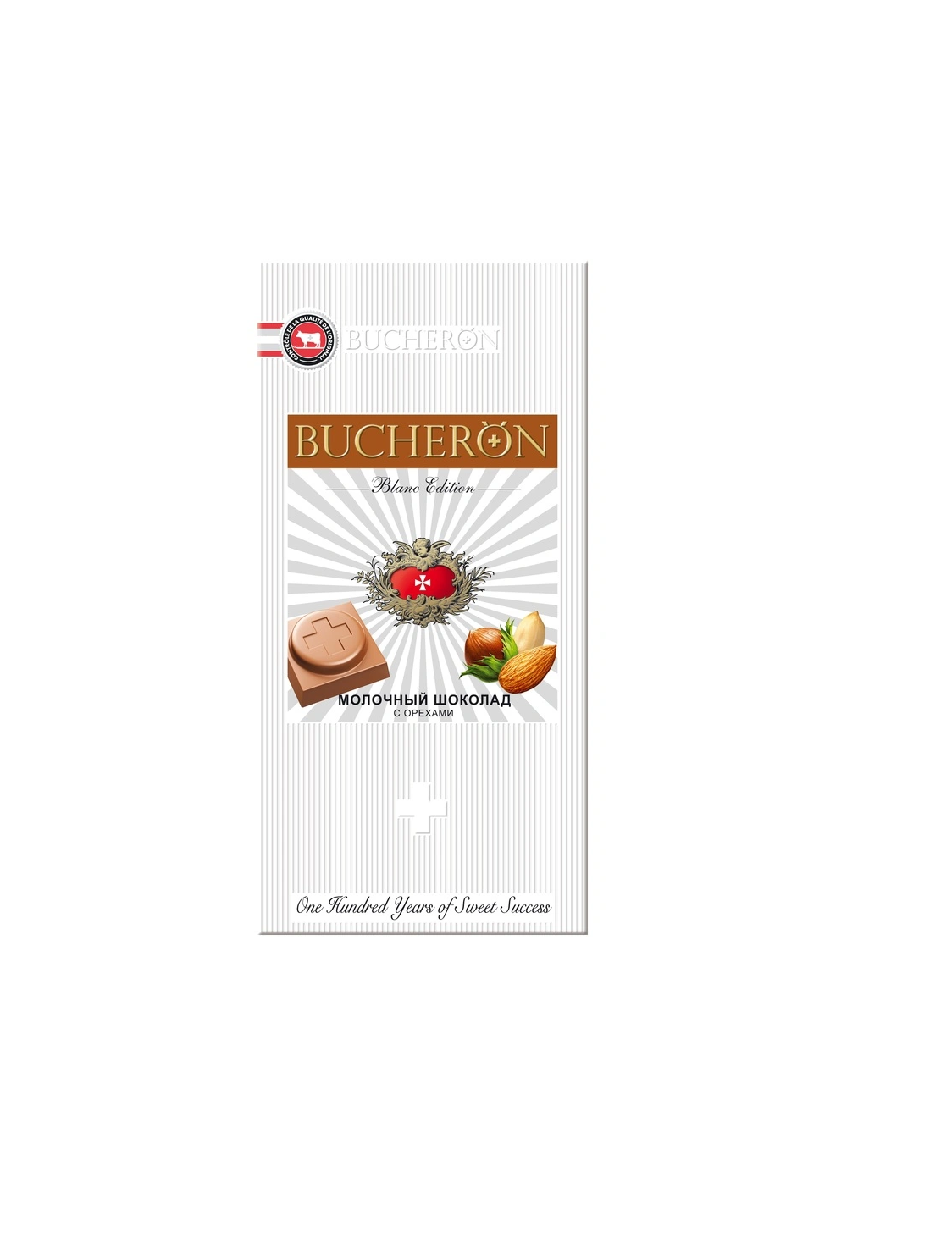 Bucheron Blanc Edition молочный шок-д с орехами 85гр